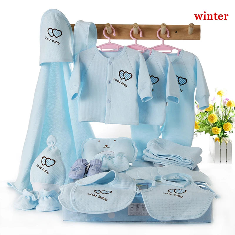 Emotion Moms 22Pieces Newborn Baby Girls Clothing 0-6Months Infants Baby Clothes Girl Boys Clothing Baby Gift Set Without Box
