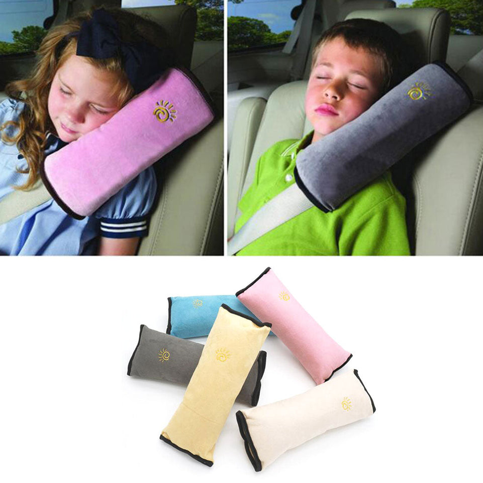 Car Safety Seat Belts Pillows For Children Baby Safety Strap Car Headrest Vehicle Safety Strap Car Shoulder Protection Colorful