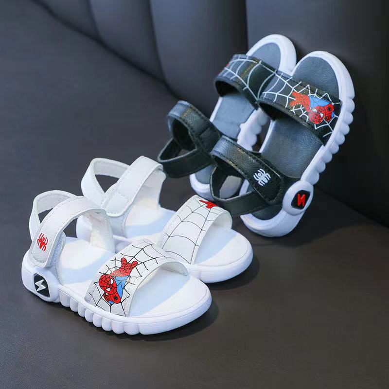 Summer Baby Boy Sandals Kids Beach Shoes Children Shoes Cartoon Spider Man Girl Shoes Baby Sandals Breathable Soft Toddler Shoes